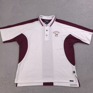 Pro Celebrity Polo Shirt Mens XL White Golf Embroidered Eagle‎ Hollywood P.A.L.